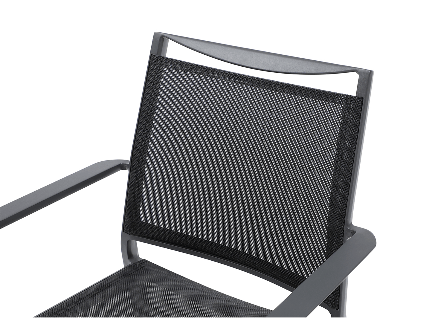 Fauteuil de salle à manger d'extérieur Chelle : lot de 4