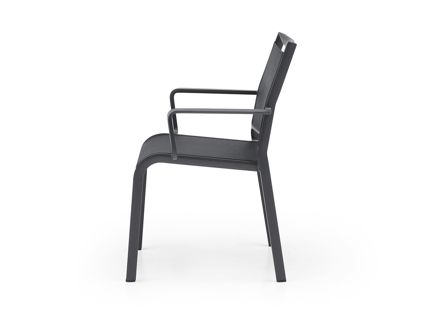 Fauteuil de salle à manger d'extérieur Chelle : lot de 4