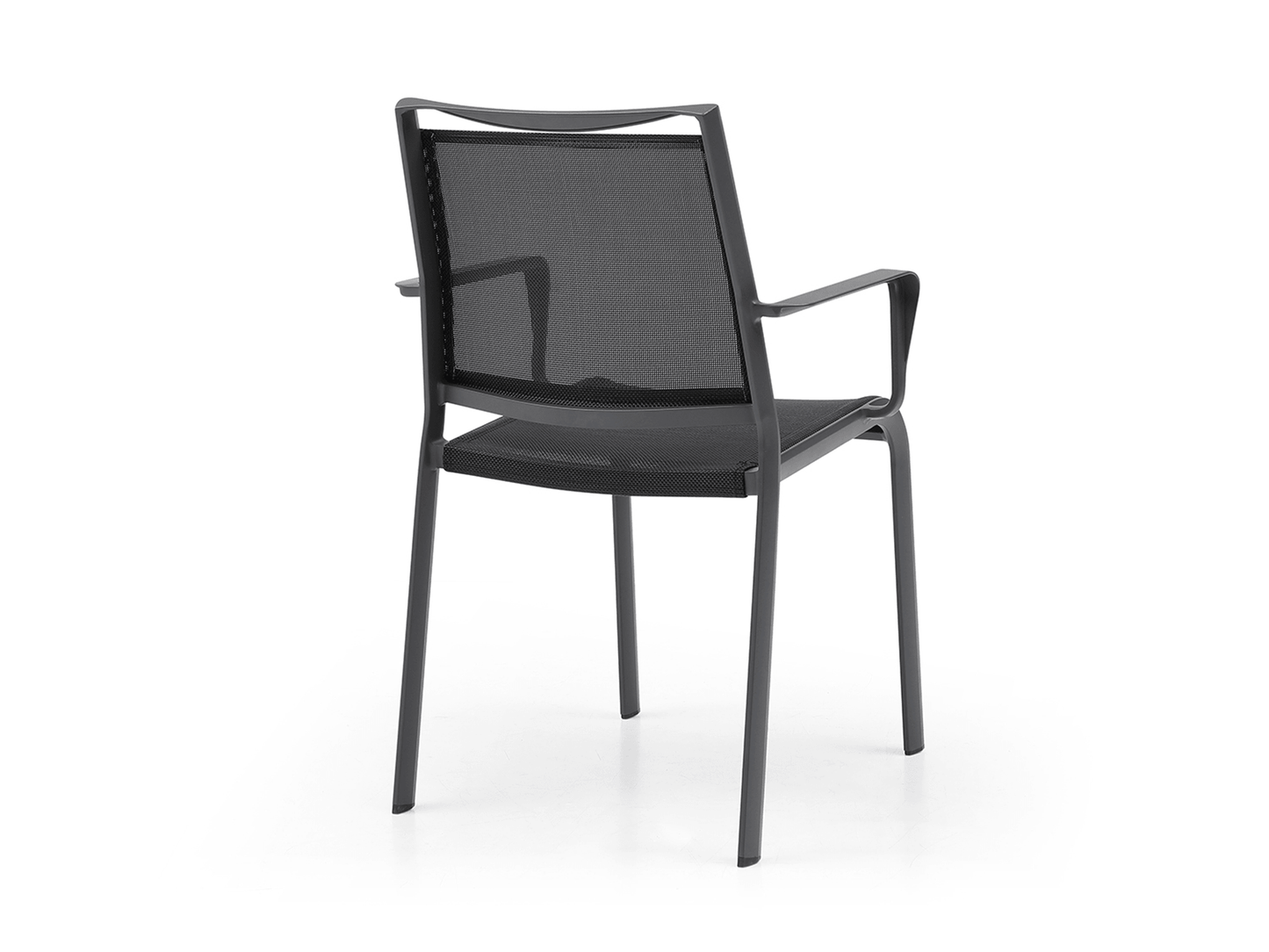 Fauteuil de salle à manger d'extérieur Chelle : lot de 4
