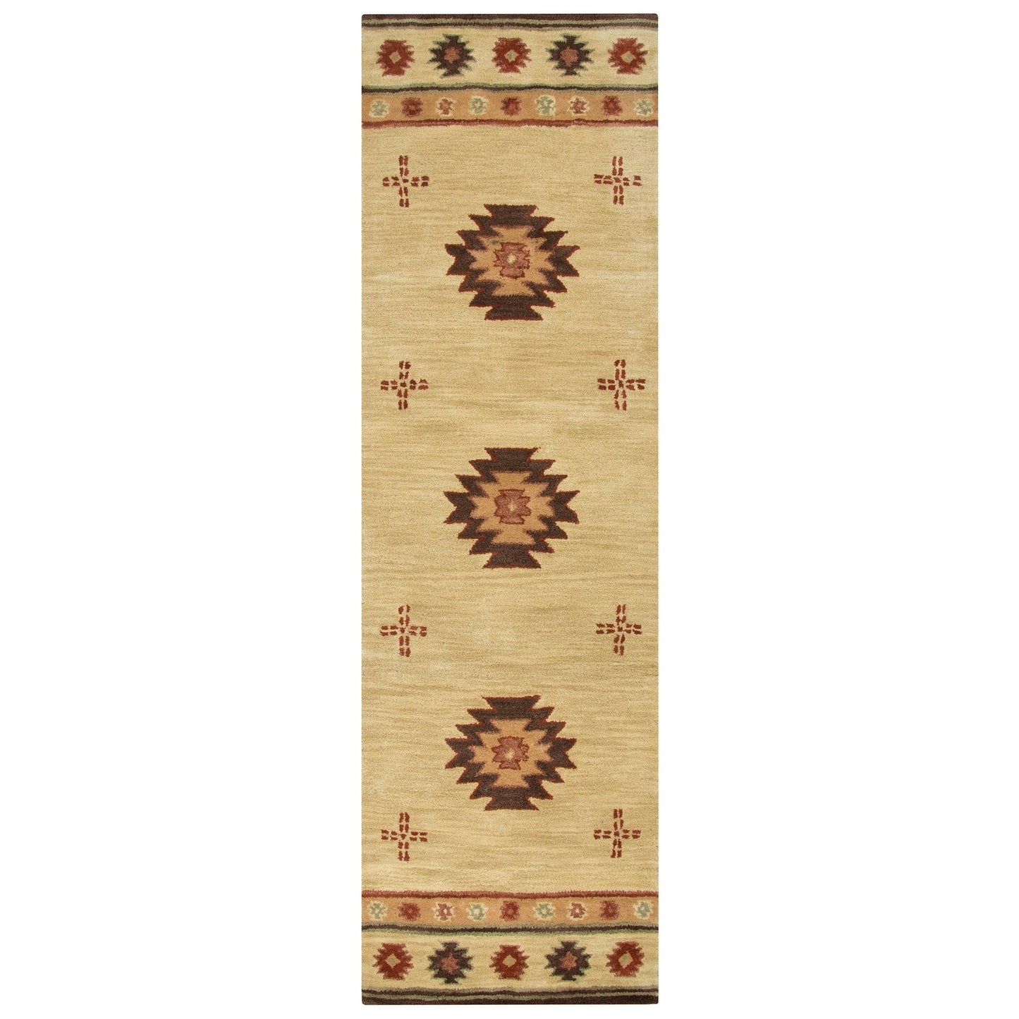 Tapis en laine touffeté à la main Alora Decor Ryder Southwestern