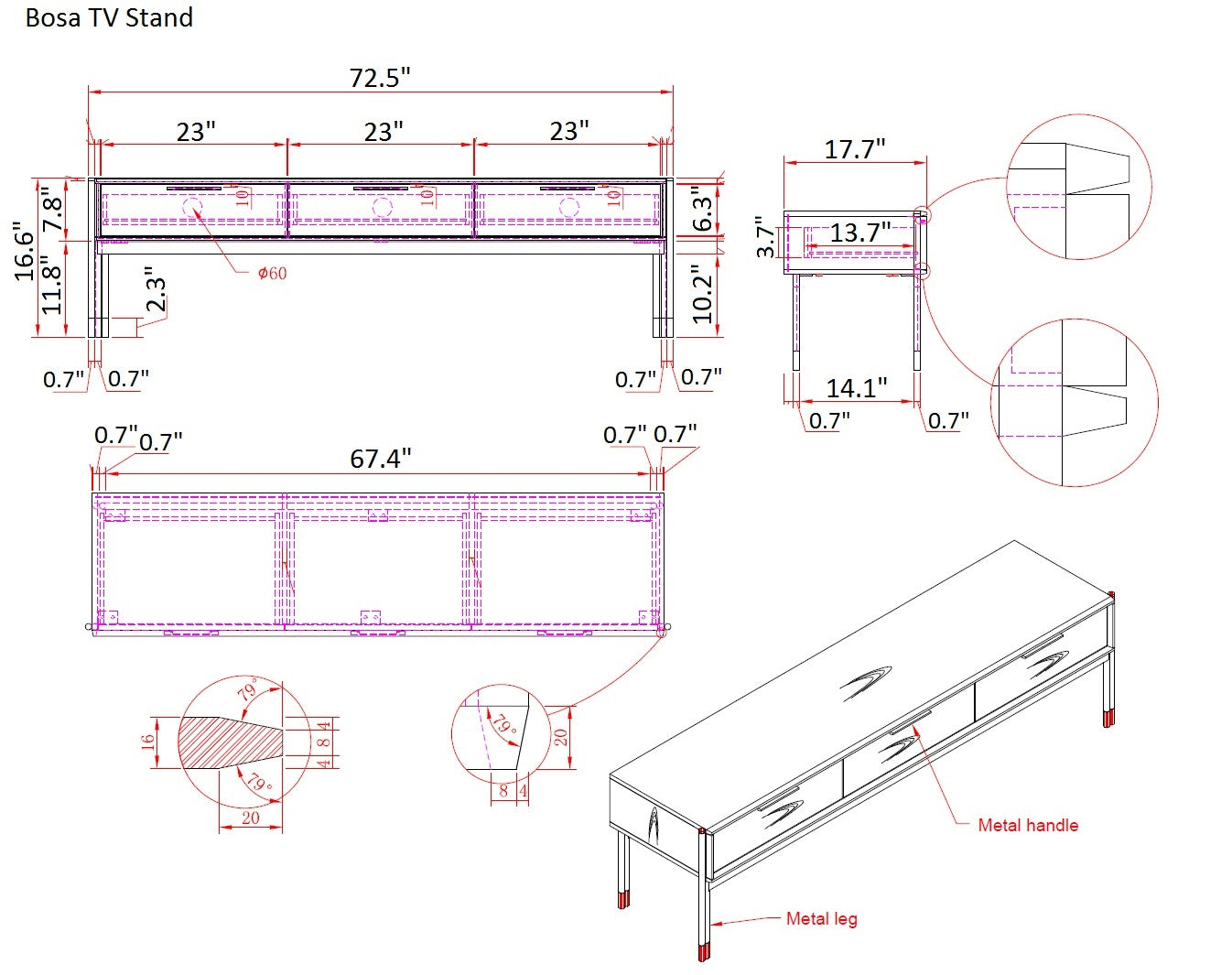 BOWEY TV STAND
