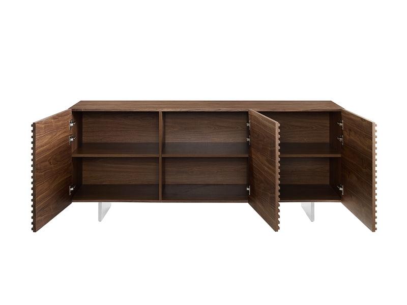 Buffet moderne en noyer Luna