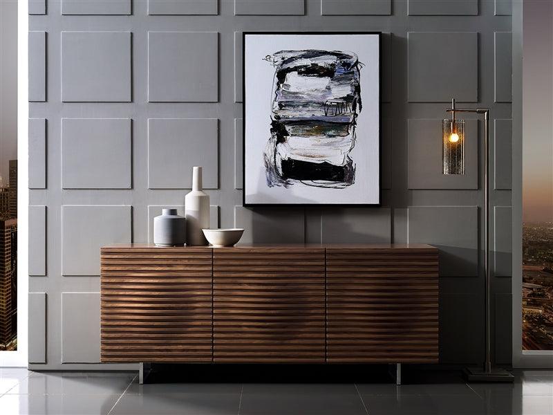 Buffet moderne en noyer Luna