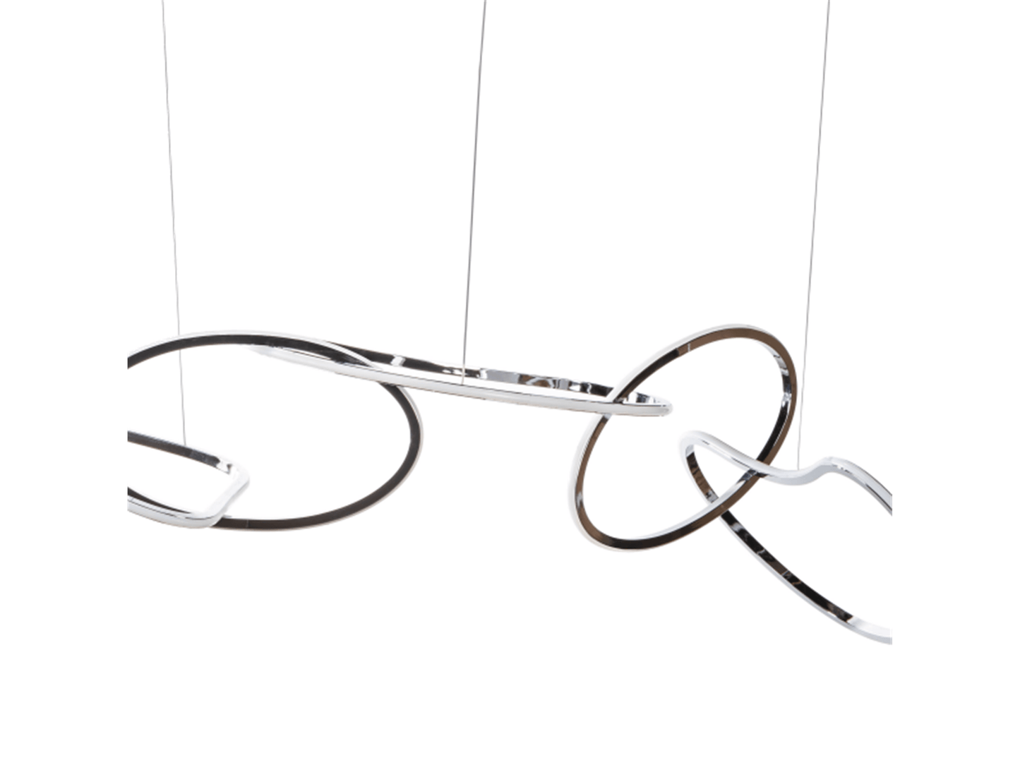 Lustre LED Hoops // Finition chromée