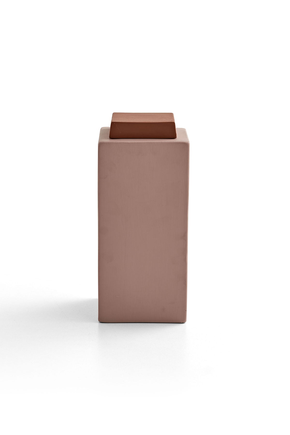 Vase à couvercle carré
