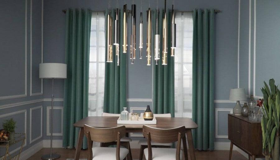 Plafonnier suspendu linéaire multiple à LED de 36 pouces