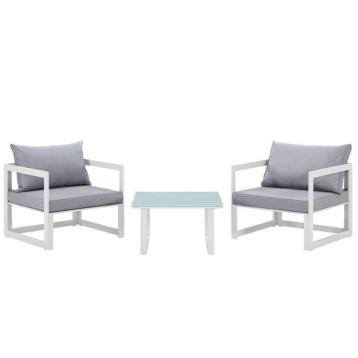 Ensemble de patio extérieur 3 pièces de la série Fortune