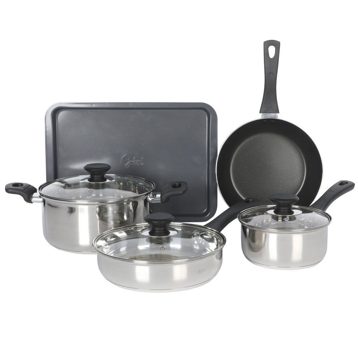 Ensemble de cuisine Gibson Home 74 pièces : ustensiles de cuisine, vaisselle, couverts, ustensiles, rangement et verrerie