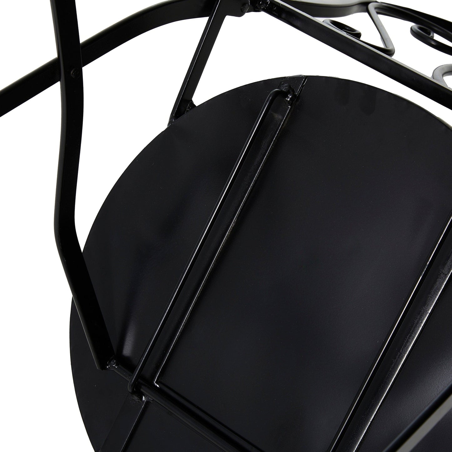 Ensemble bistrot pliant d'extérieur en métal Glitzhome 3 pièces avec table et chaises