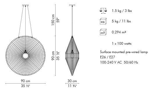 LAMPE SUSPENDU HALO