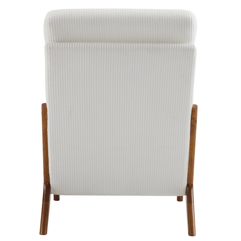 Chaise de loisirs à dossier haut en bois massif avec accoudoirs et dossier Chaise d'appoint