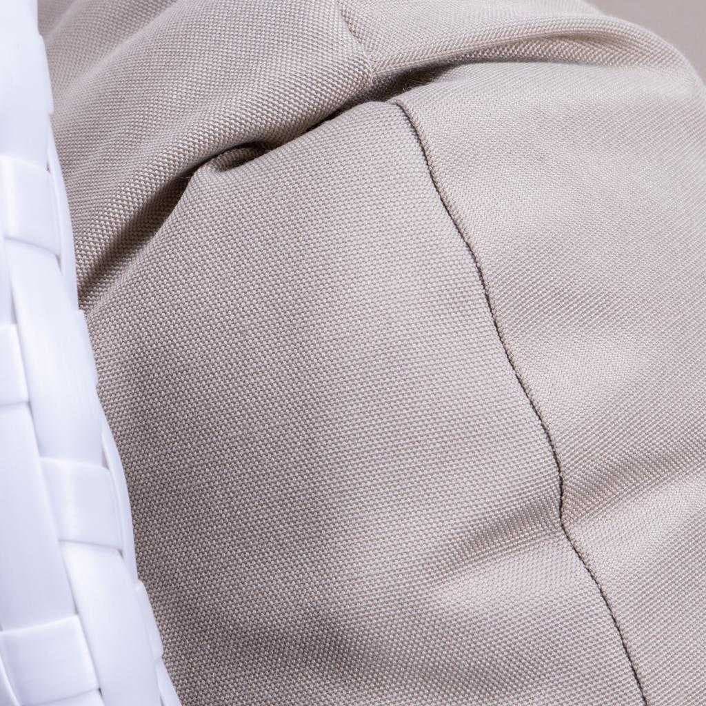 Fauteuil suspendu LeisureMod pour 2 personnes avec support - Chaise longue hamac en rotin et osier pour patio extérieur/intérieur avec coussins