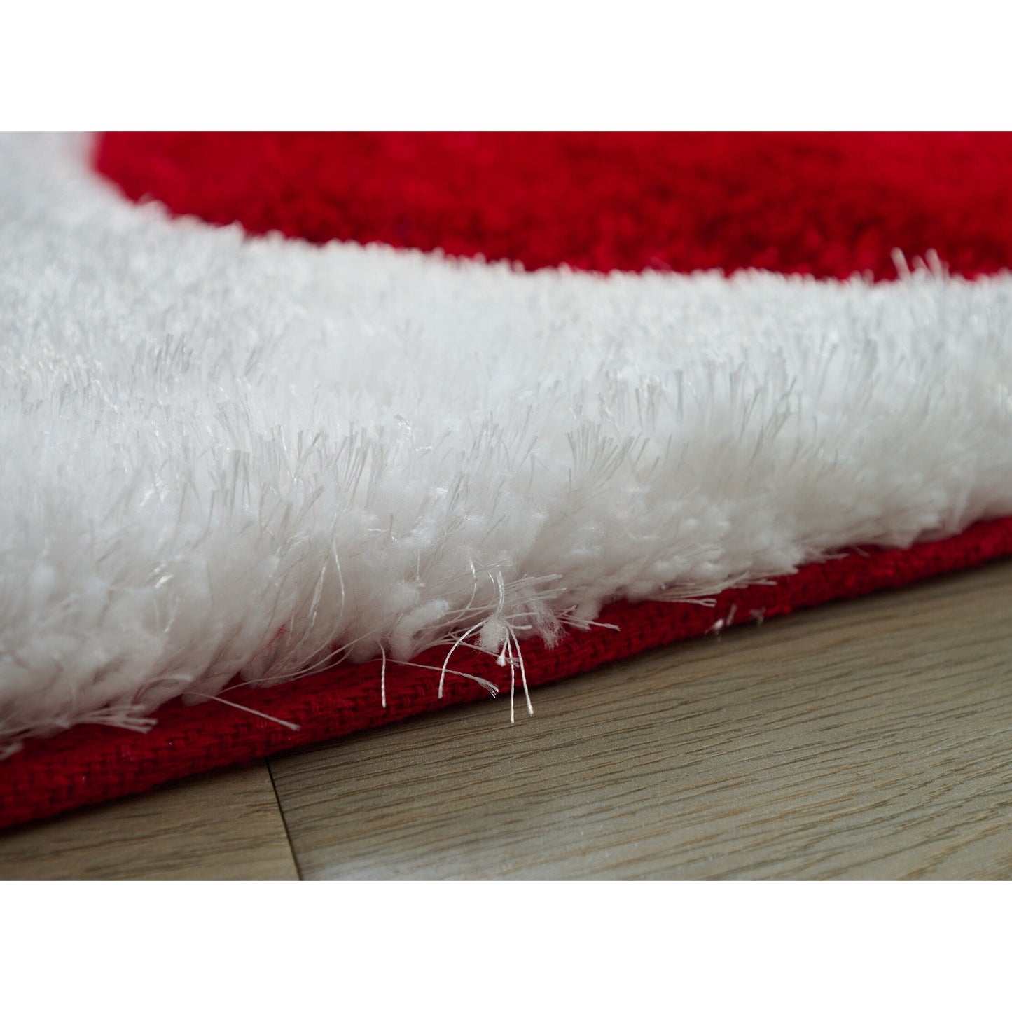 Tapis à poils longs Mateos au design abstrait