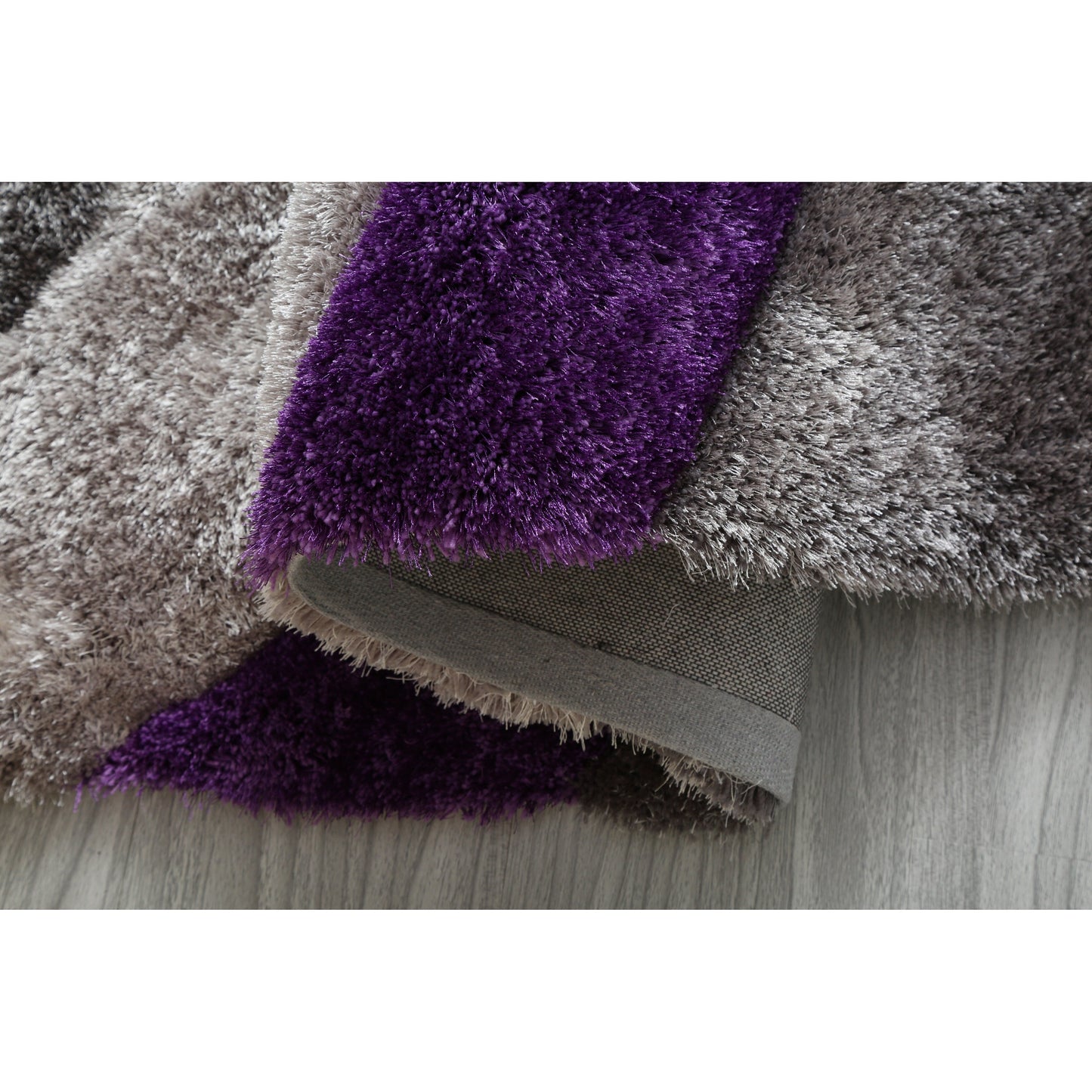 Tapis à poils longs Mateos au design abstrait