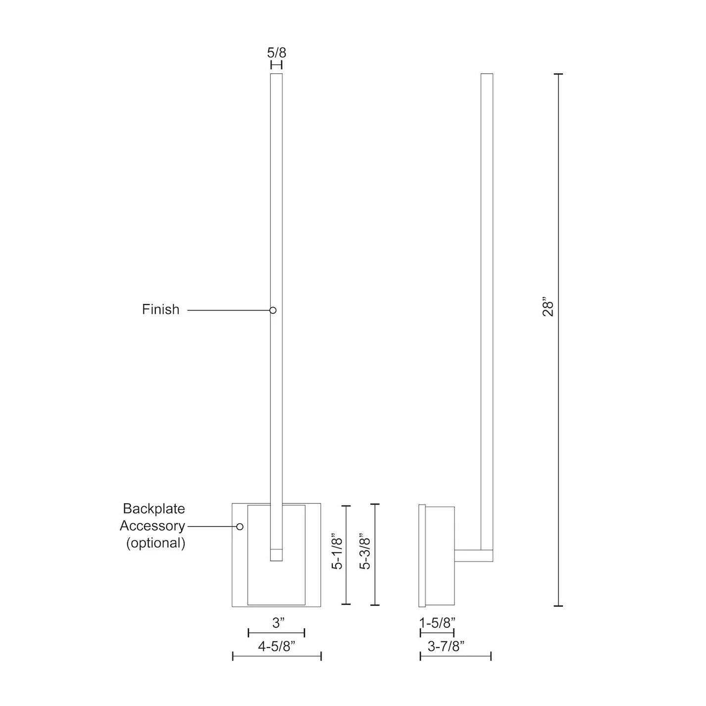 PND 18-IN WALL SCONCE