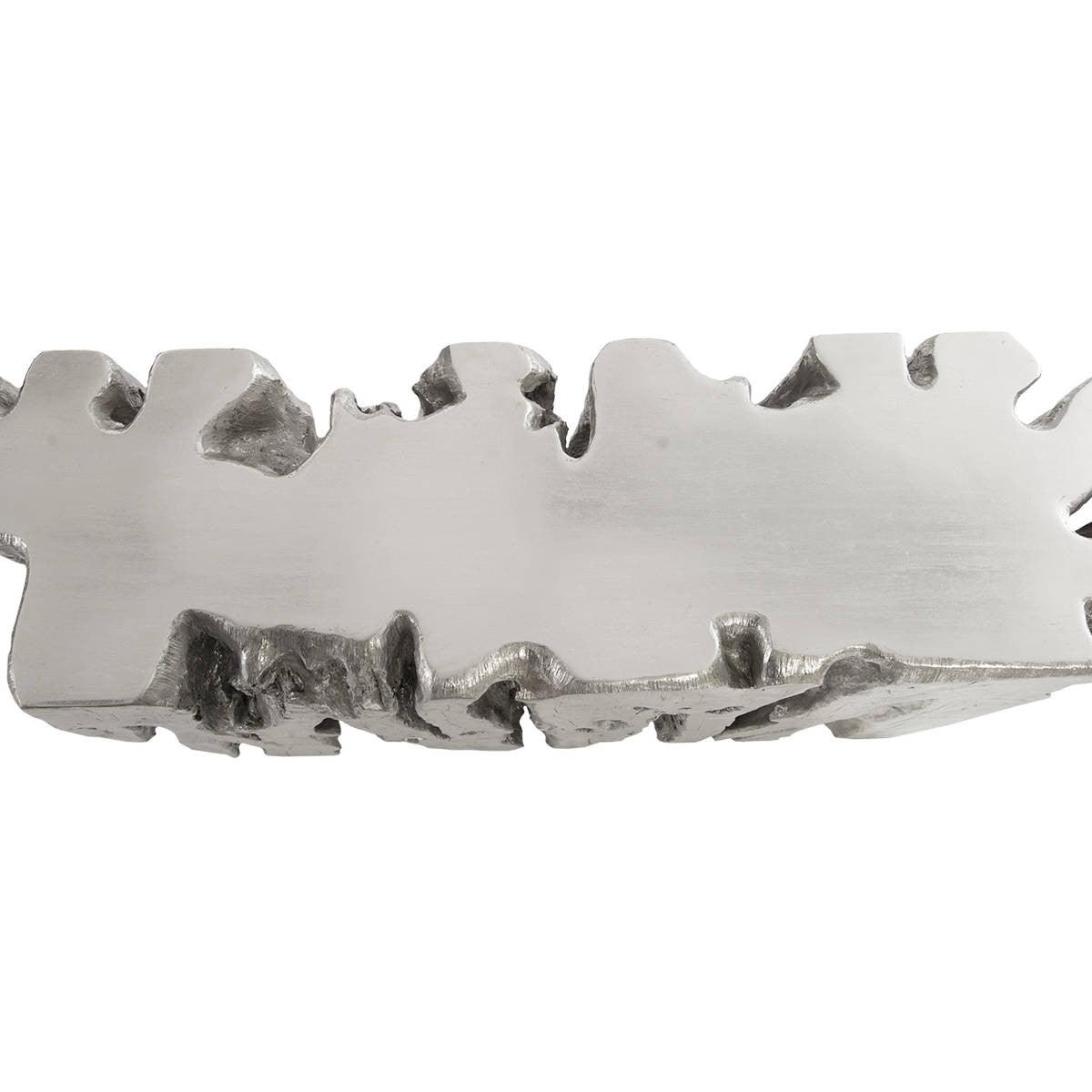 Table console Freeform en feuille d'argent