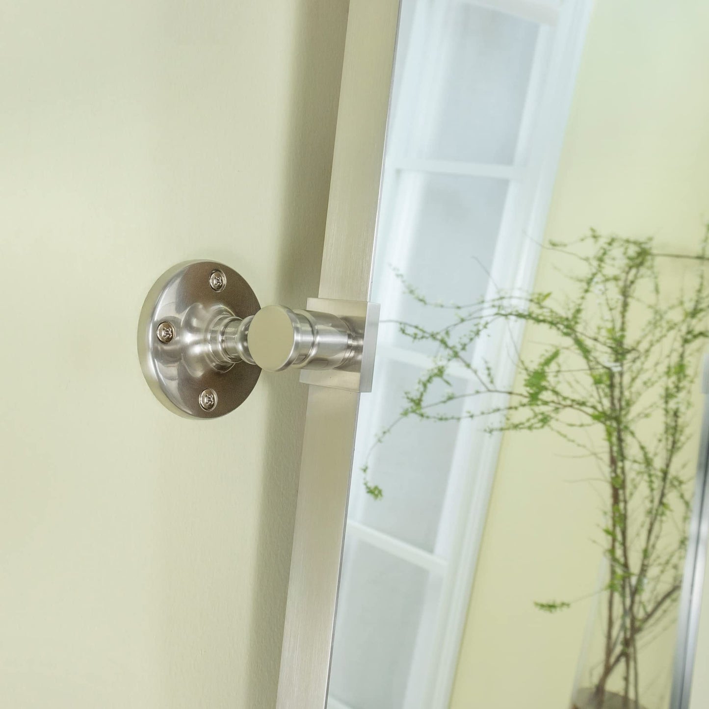 Miroir mural rectangulaire pivotant et inclinable en métal TEHOME Jonathan