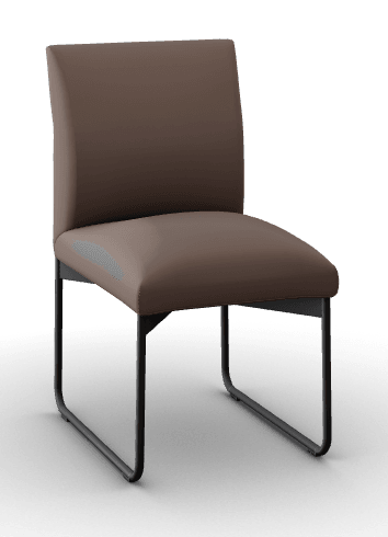 Chaise de salle à manger en tissu Gala
