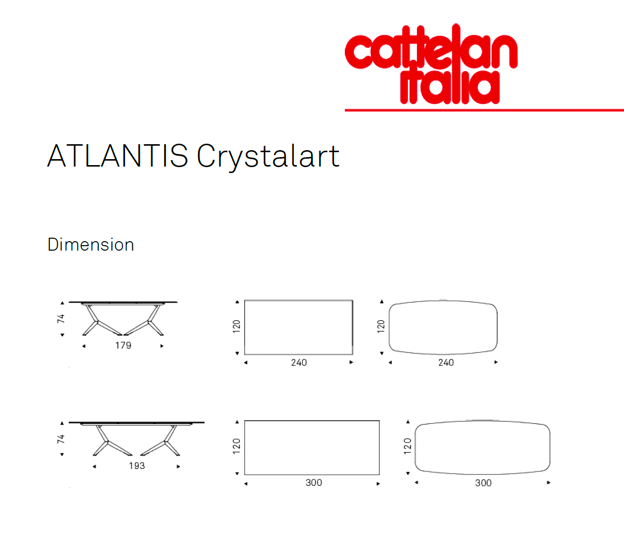 Atlantide Crystalart | CATTELAN ITALIE