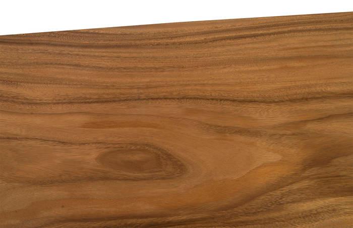 Iron Frame Standing Desk with Drawers Chamcha Wood, Natural, Bar Height