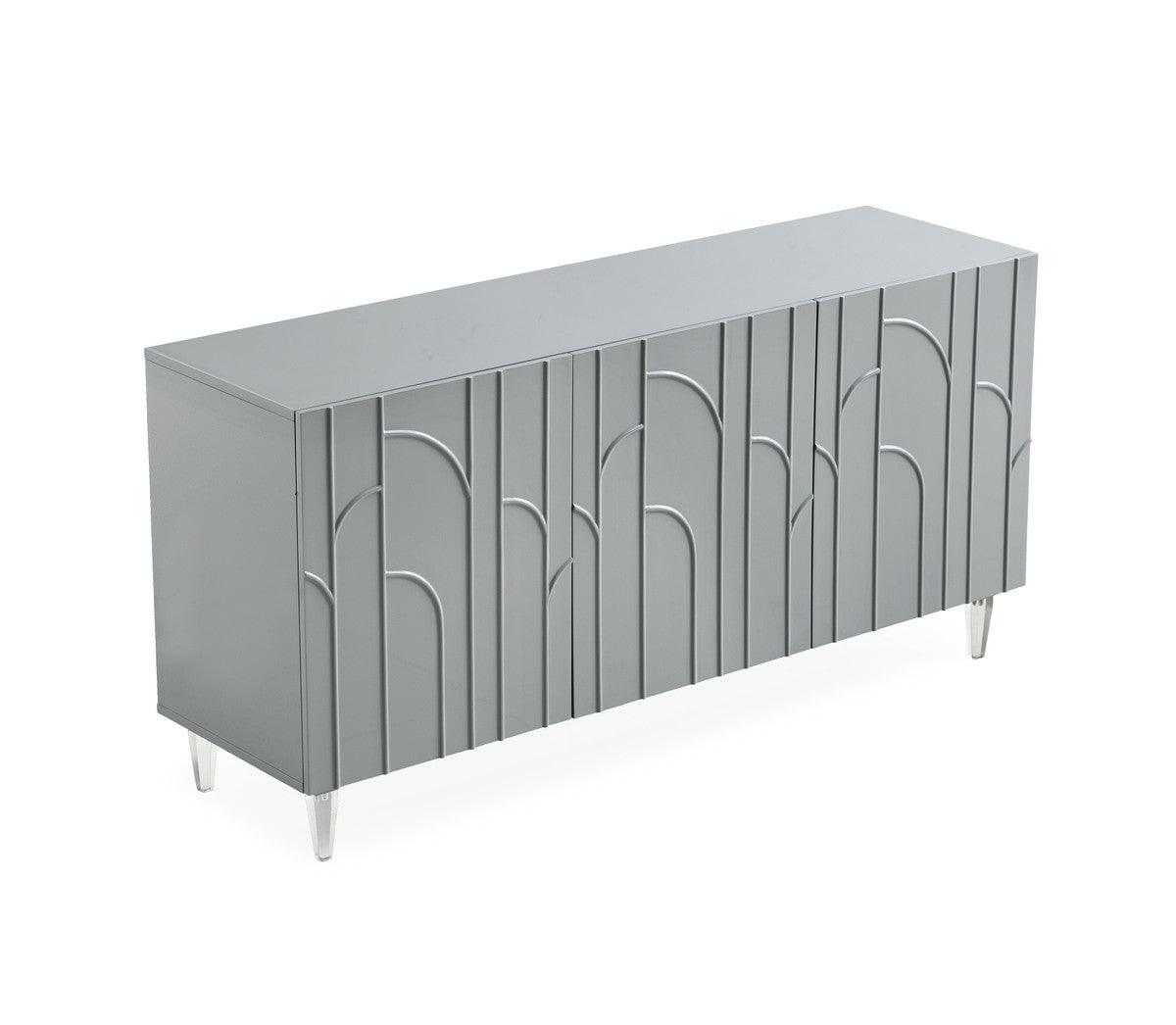 Buffet laqué demi-gris
