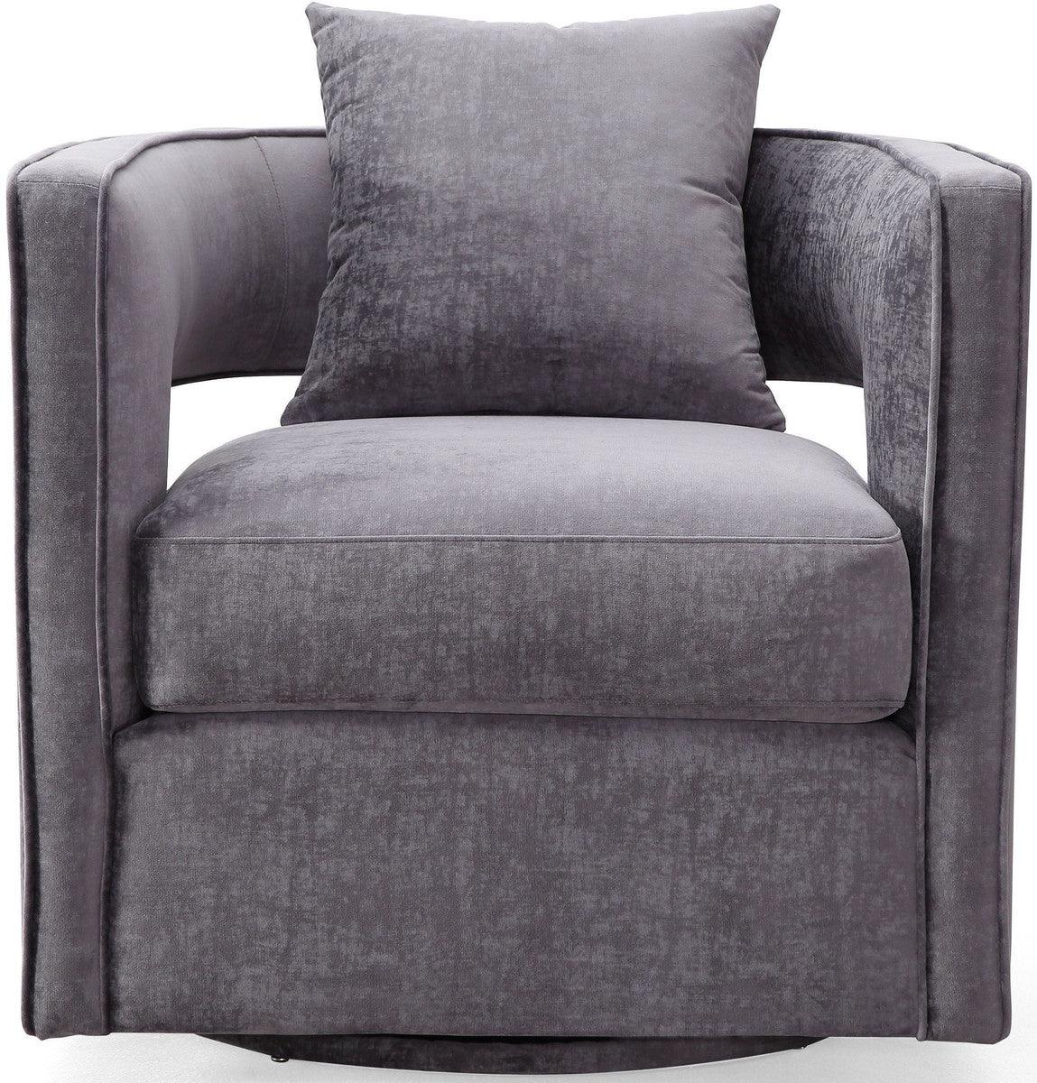Chaise pivotante grise Kendrick