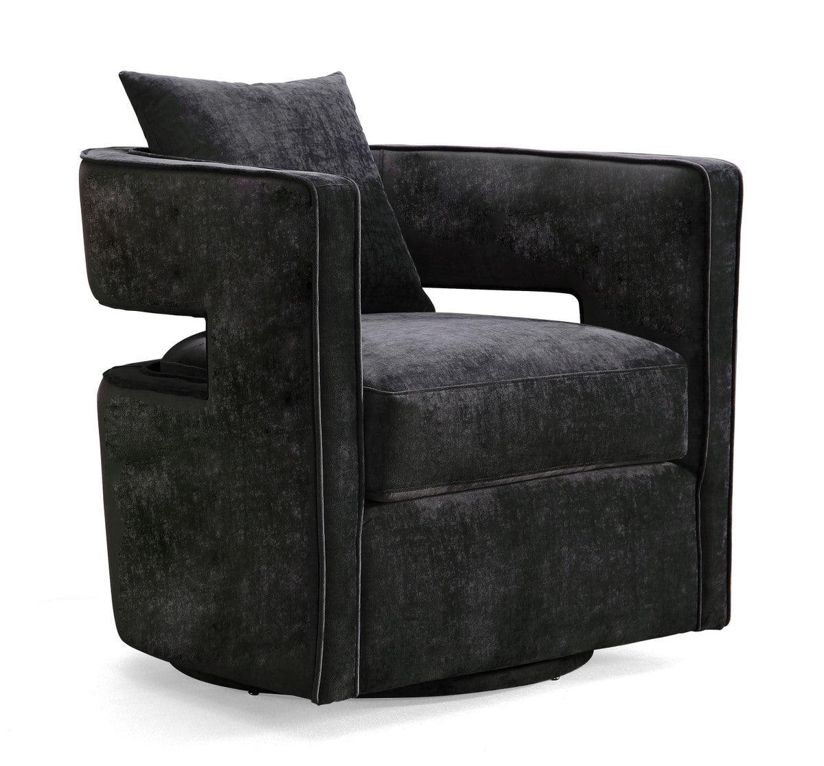 Chaise pivotante noire Kendrick