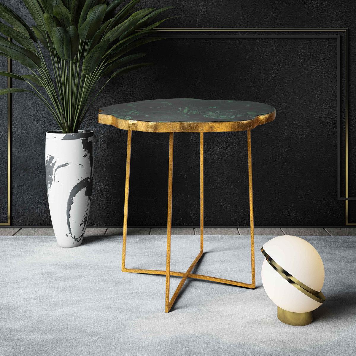 Table d'appoint en agate Liliana