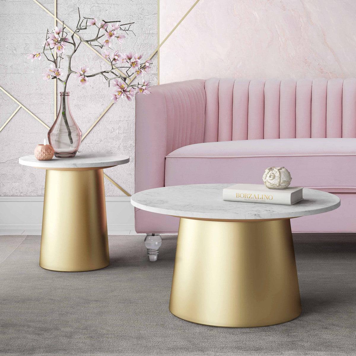 Table d'appoint en marbre Blake