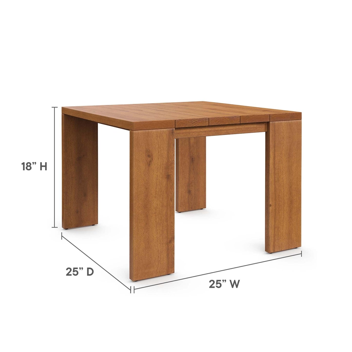 Ensemble de meubles de patio extérieur en bois d'acacia Tahoe 5 pièces