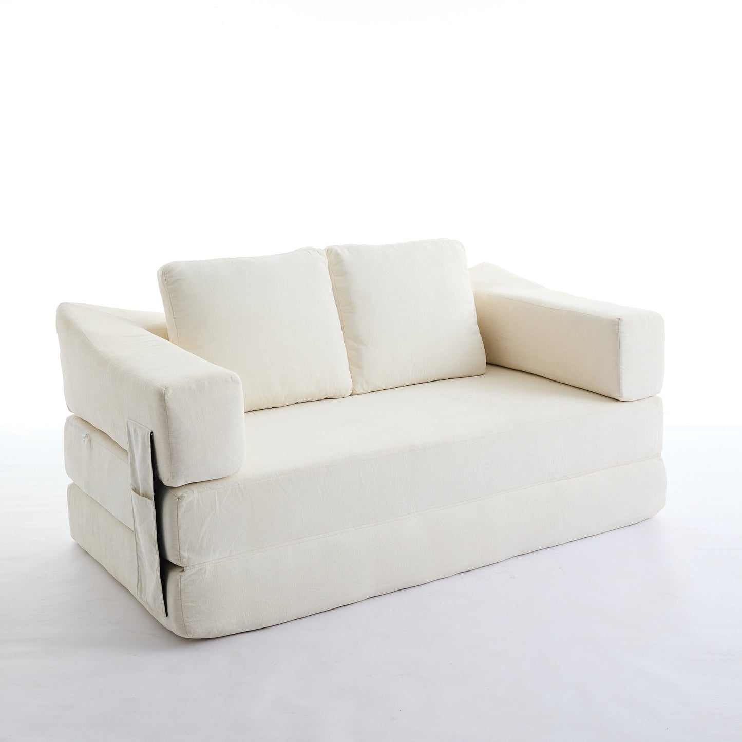 Canapé-lit convertible rembourré 70,87 $, fauteuil convertible, canapé de sol confortable pour salon, chambre, tissu chenille