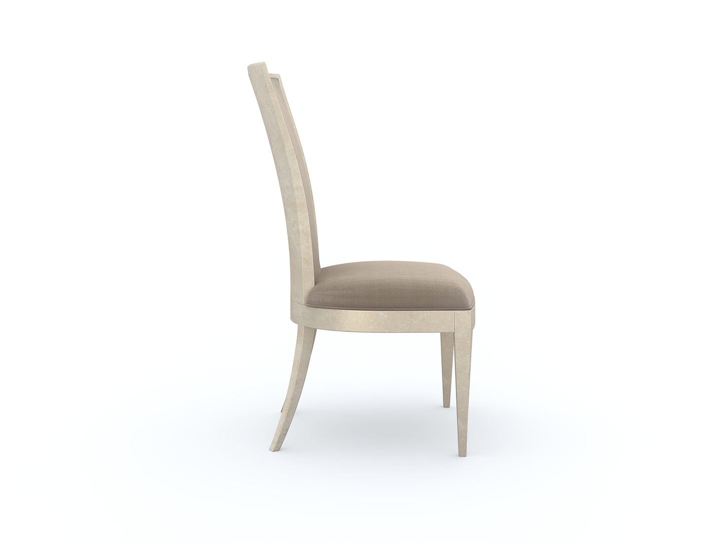 Chaise de salle à manger Babs très attrayante en feuille d'argent douce