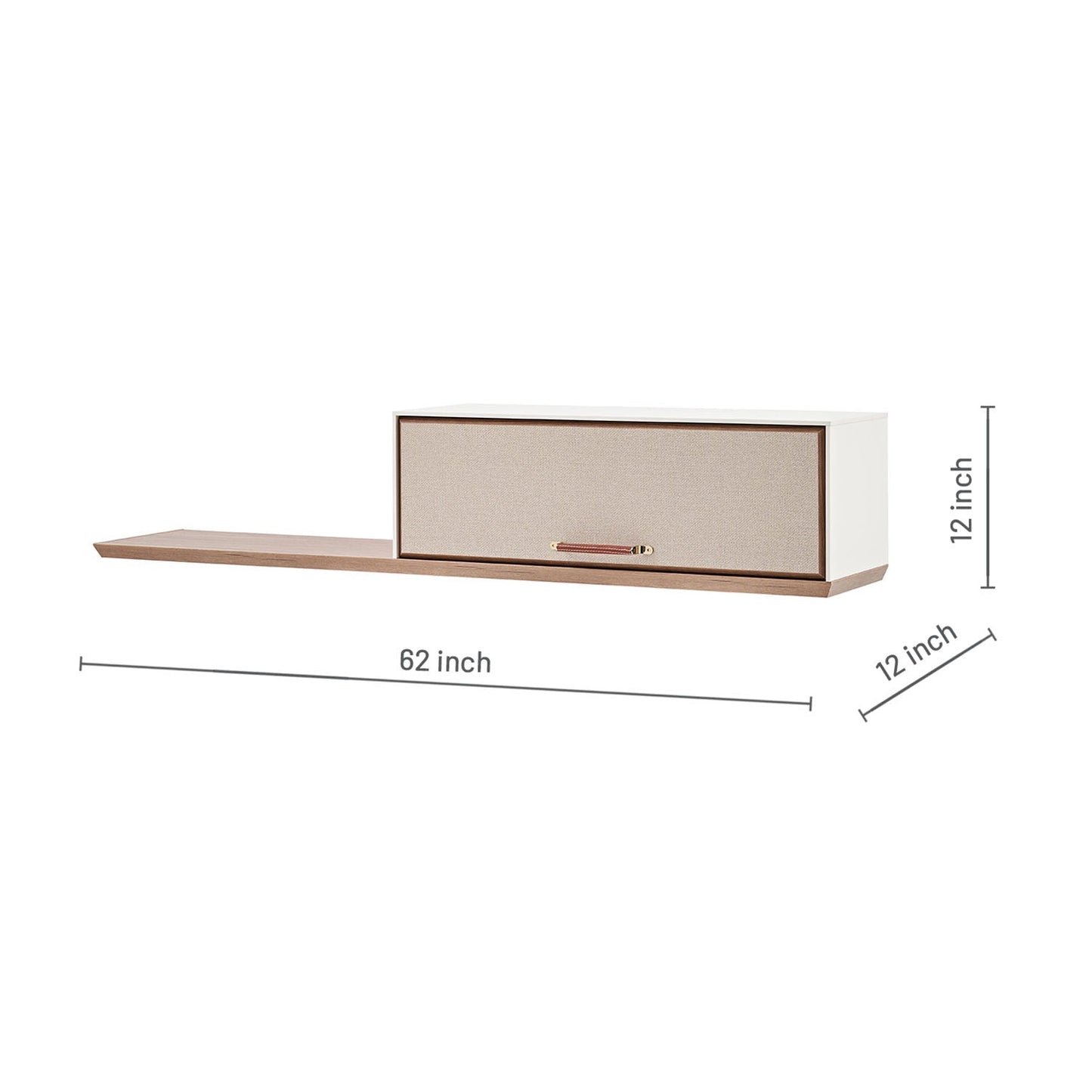 Module horizontal supérieur du meuble TV Brita
