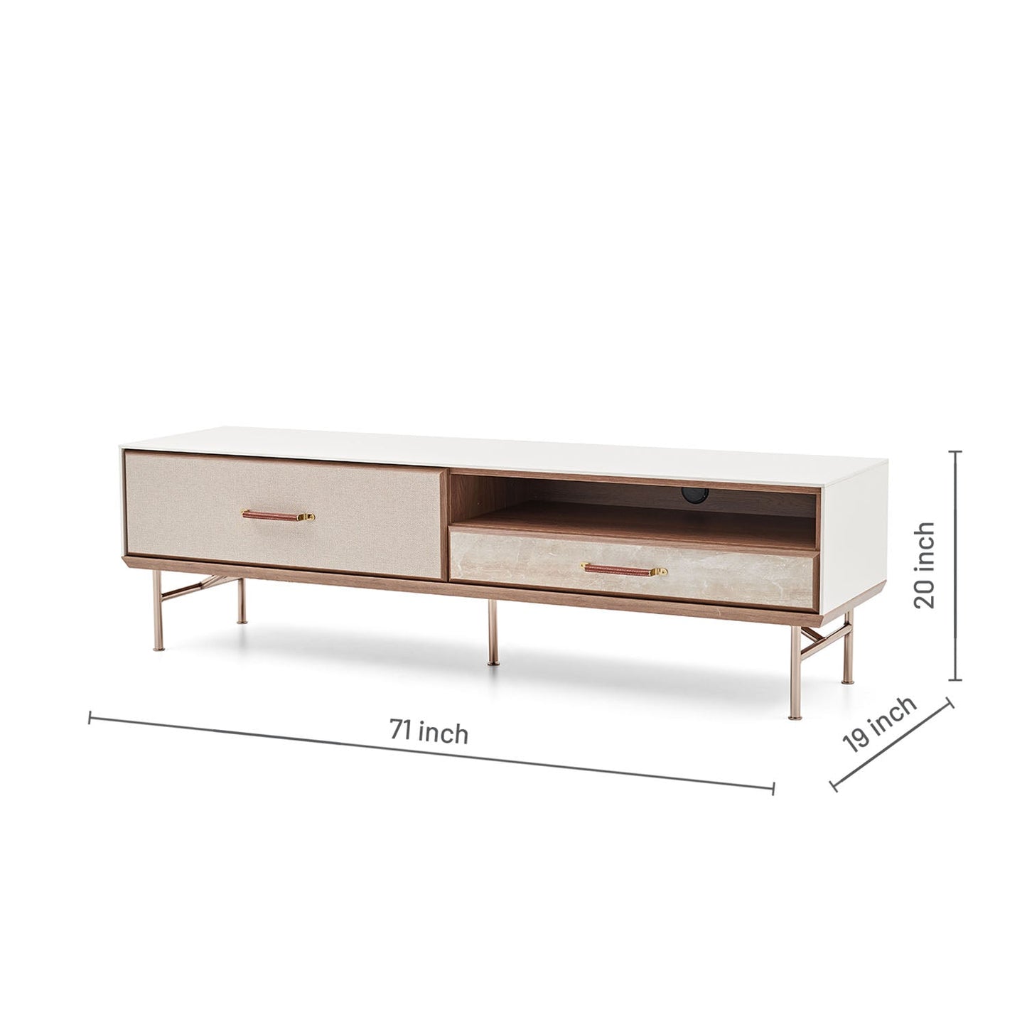 Module inférieur du meuble TV Brita 71''