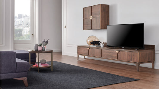 Meuble TV doré