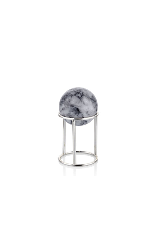 Objet sphérique moyen en marbre Lorenta