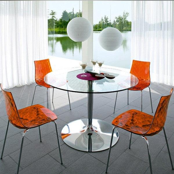 Table ronde en verre Planet de Calligaris