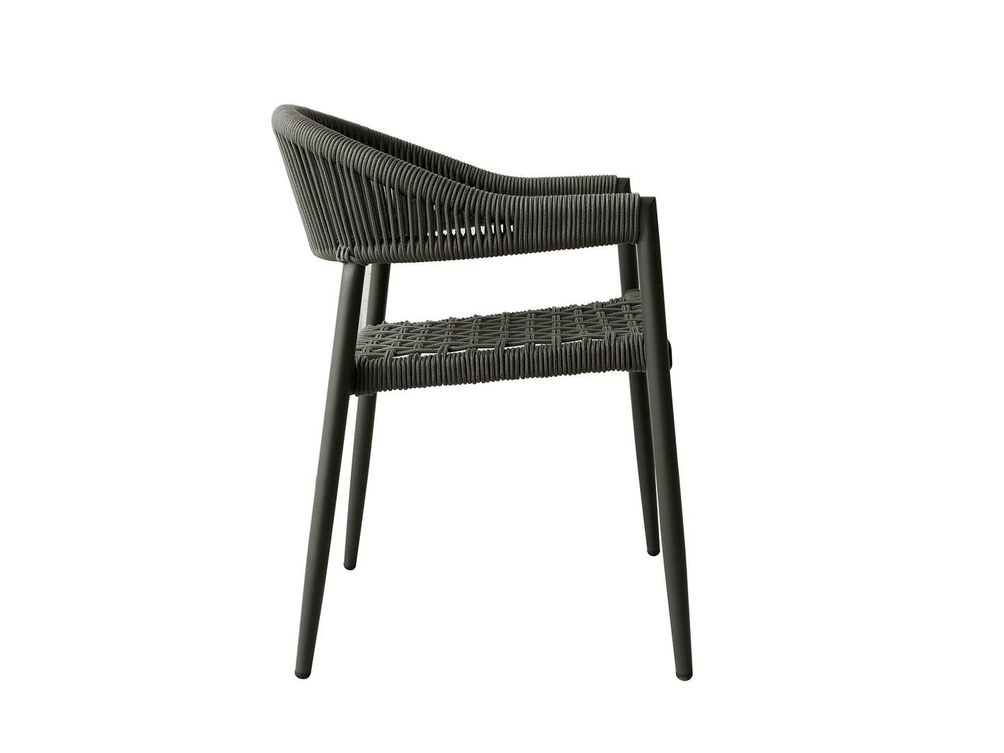 Fauteuil de salle à manger d'extérieur Adamina : lot de 4