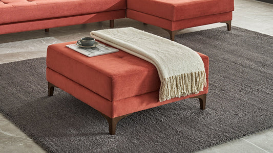 Pouf carré d'angle Teos