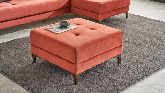 Pouf carré d'angle Teos