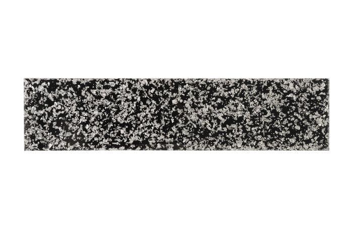 Console à flocons d'argent capturés avec base en acier inoxydable
