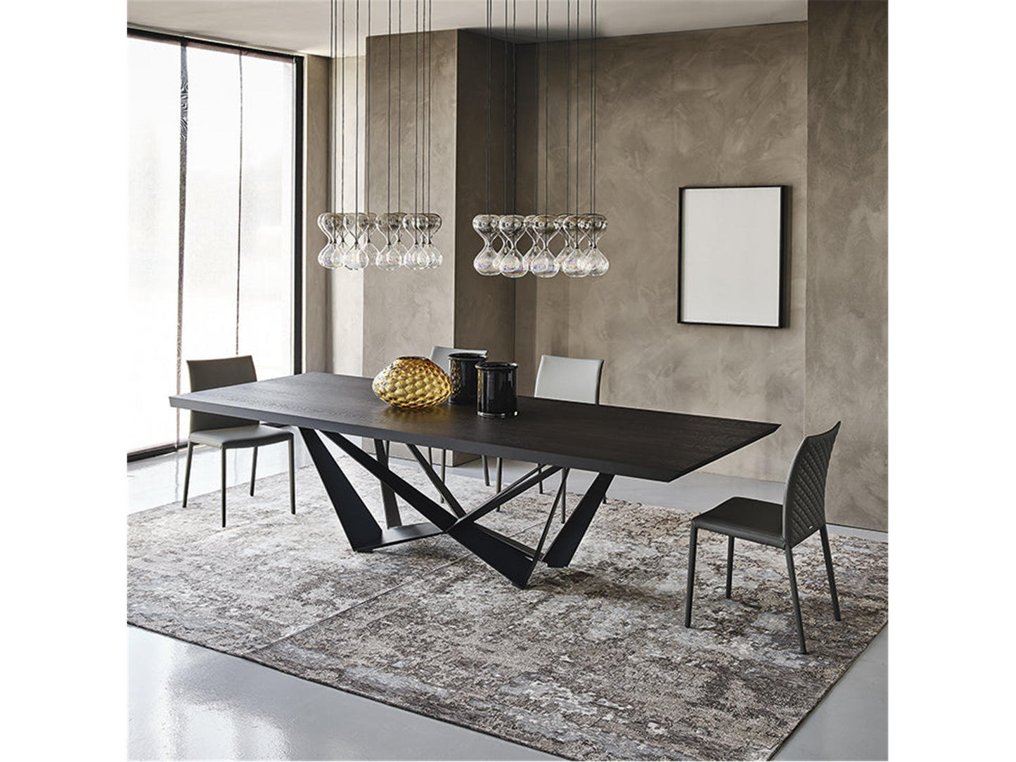 Skorpio Wood Master Dining Table - 118W
