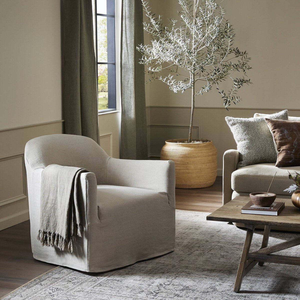 Housse pour chaise pivotante Lowell