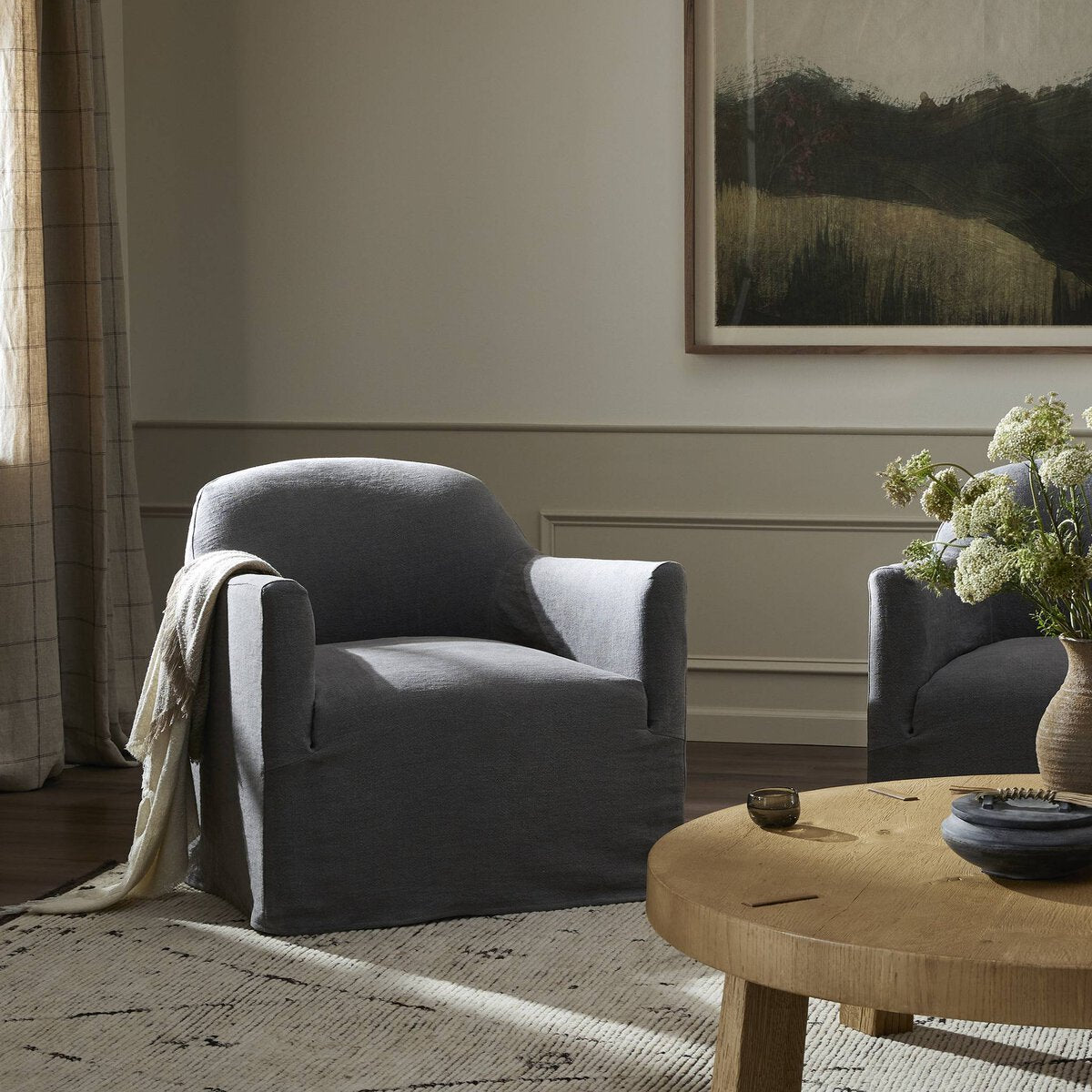 Housse pour chaise pivotante Lowell