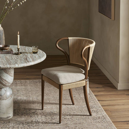 Chaise de salle à manger sans accoudoirs Amira