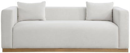 Canapé Alan en tissu beige 90 pouces