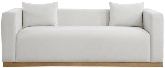 Alan Sofa Beige Fabric 90in