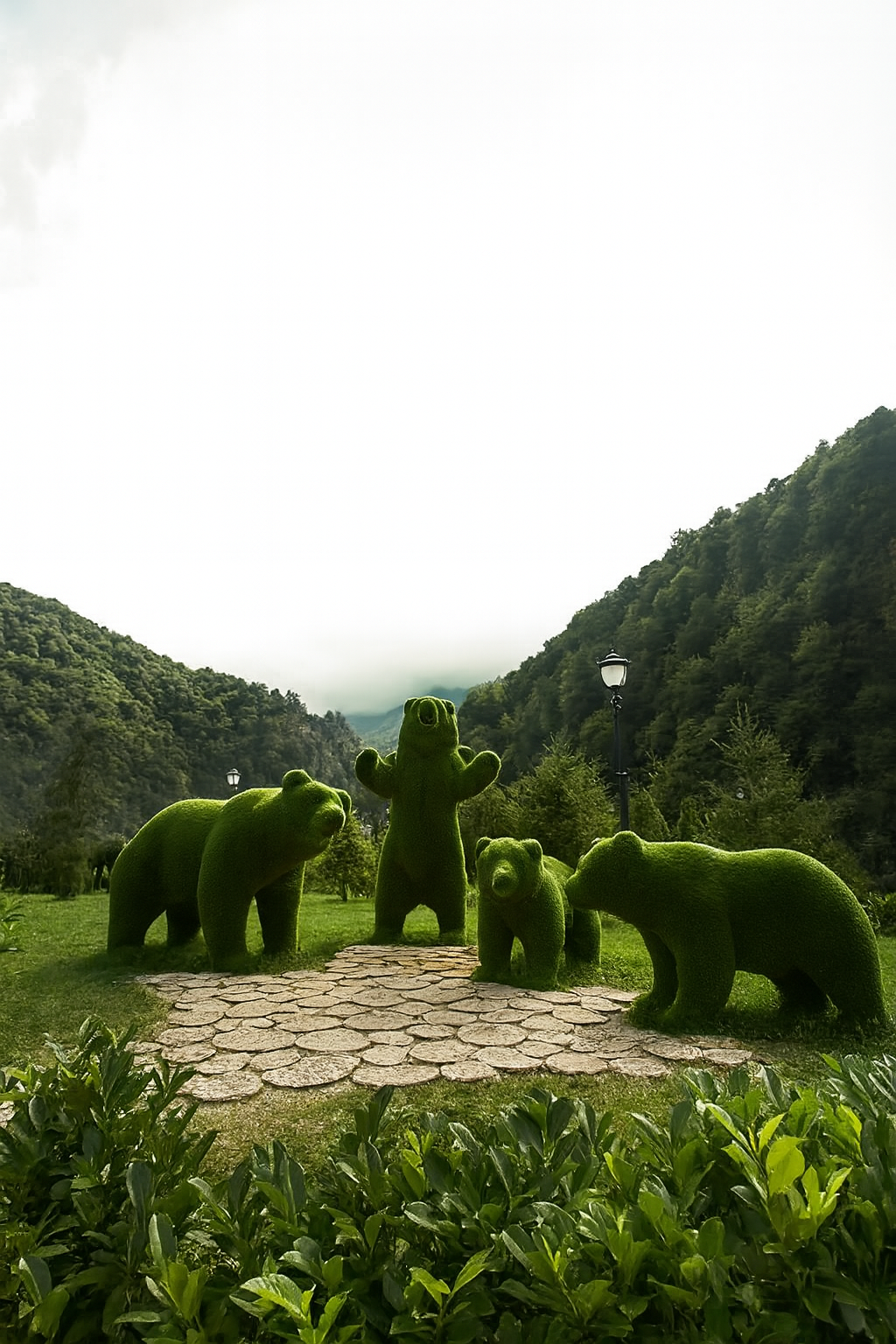 Grass Bear Topiary Collection