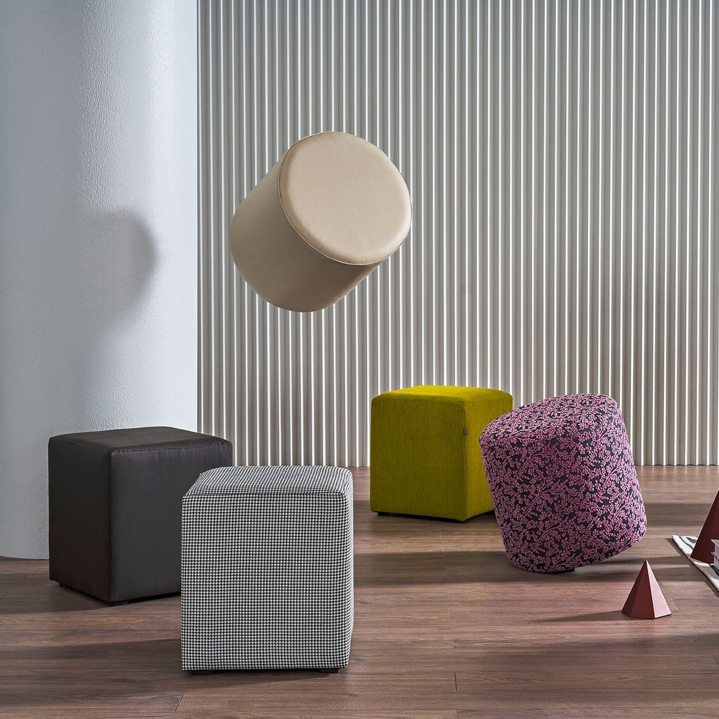 Pouf carré tendance Mila