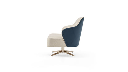 Allegra Armchair with Metal Swivel Leg